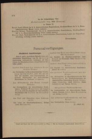 Verordnungs- und Anzeige-Blatt der k.k. General-Direction der österr. Staatsbahnen 19060718 Seite: 2