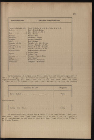 Verordnungs- und Anzeige-Blatt der k.k. General-Direction der österr. Staatsbahnen 19060721 Seite: 11