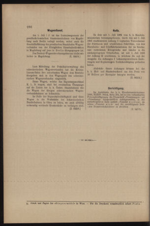 Verordnungs- und Anzeige-Blatt der k.k. General-Direction der österr. Staatsbahnen 19060721 Seite: 22