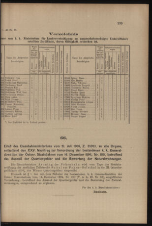 Verordnungs- und Anzeige-Blatt der k.k. General-Direction der österr. Staatsbahnen 19060728 Seite: 3