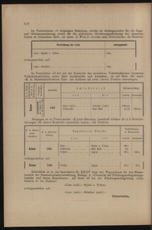 Verordnungs- und Anzeige-Blatt der k.k. General-Direction der österr. Staatsbahnen 19060818 Seite: 10