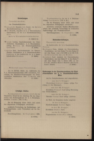 Verordnungs- und Anzeige-Blatt der k.k. General-Direction der österr. Staatsbahnen 19060907 Seite: 3