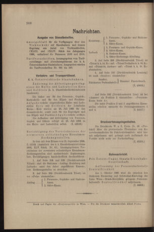 Verordnungs- und Anzeige-Blatt der k.k. General-Direction der österr. Staatsbahnen 19060922 Seite: 12