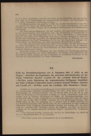 Verordnungs- und Anzeige-Blatt der k.k. General-Direction der österr. Staatsbahnen 19060922 Seite: 2