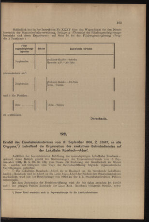 Verordnungs- und Anzeige-Blatt der k.k. General-Direction der österr. Staatsbahnen 19060922 Seite: 7