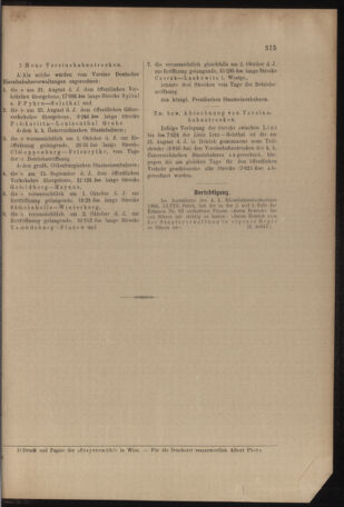 Verordnungs- und Anzeige-Blatt der k.k. General-Direction der österr. Staatsbahnen 19061001 Seite: 7