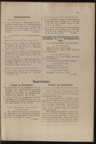 Verordnungs- und Anzeige-Blatt der k.k. General-Direction der österr. Staatsbahnen 19061006 Seite: 11