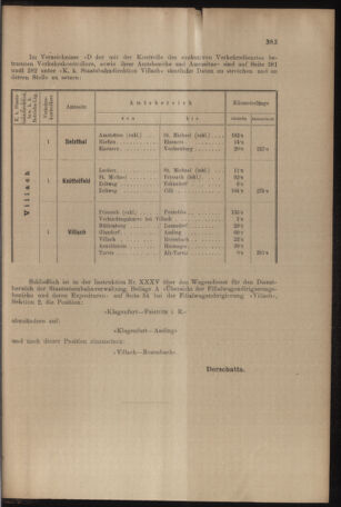 Verordnungs- und Anzeige-Blatt der k.k. General-Direction der österr. Staatsbahnen 19061006 Seite: 7