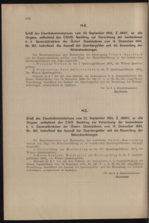 Verordnungs- und Anzeige-Blatt der k.k. General-Direction der österr. Staatsbahnen 19061006 Seite: 8