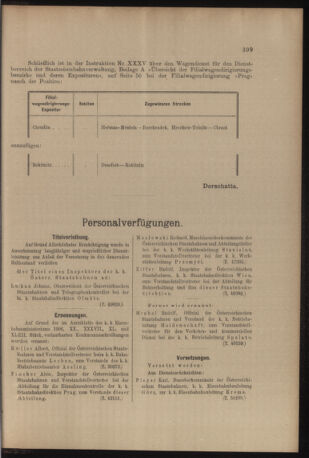 Verordnungs- und Anzeige-Blatt der k.k. General-Direction der österr. Staatsbahnen 19061013 Seite: 11