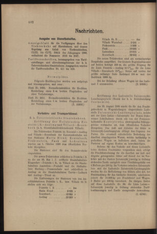 Verordnungs- und Anzeige-Blatt der k.k. General-Direction der österr. Staatsbahnen 19061013 Seite: 14