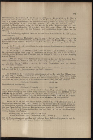 Verordnungs- und Anzeige-Blatt der k.k. General-Direction der österr. Staatsbahnen 19061013 Seite: 3