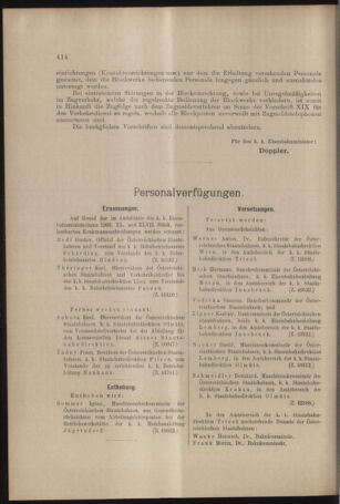 Verordnungs- und Anzeige-Blatt der k.k. General-Direction der österr. Staatsbahnen 19061020 Seite: 6