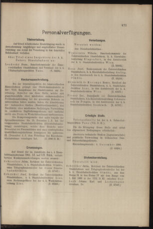 Verordnungs- und Anzeige-Blatt der k.k. General-Direction der österr. Staatsbahnen 19061201 Seite: 11