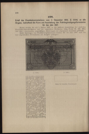 Verordnungs- und Anzeige-Blatt der k.k. General-Direction der österr. Staatsbahnen 19061215 Seite: 2