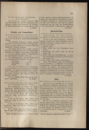 Verordnungs- und Anzeige-Blatt der k.k. General-Direction der österr. Staatsbahnen 19061222 Seite: 29