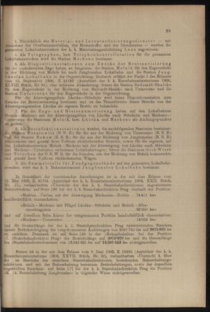 Verordnungs- und Anzeige-Blatt der k.k. General-Direction der österr. Staatsbahnen 19070112 Seite: 3