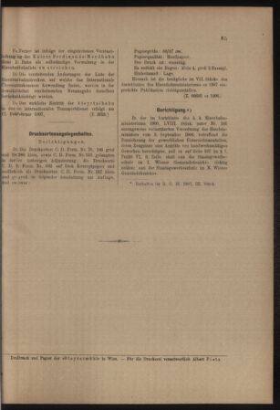 Verordnungs- und Anzeige-Blatt der k.k. General-Direction der österr. Staatsbahnen 19070201 Seite: 7