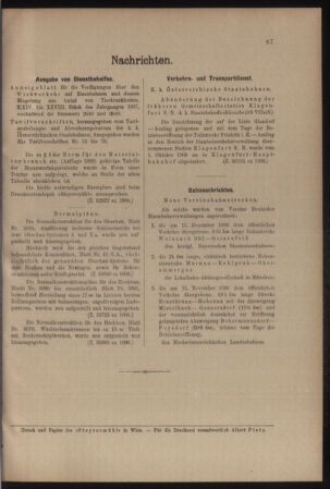 Verordnungs- und Anzeige-Blatt der k.k. General-Direction der österr. Staatsbahnen 19070226 Seite: 9