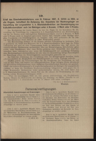 Verordnungs- und Anzeige-Blatt der k.k. General-Direction der österr. Staatsbahnen 19070302 Seite: 3