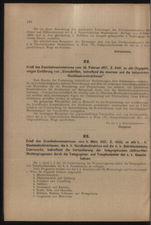 Verordnungs- und Anzeige-Blatt der k.k. General-Direction der österr. Staatsbahnen 19070316 Seite: 2