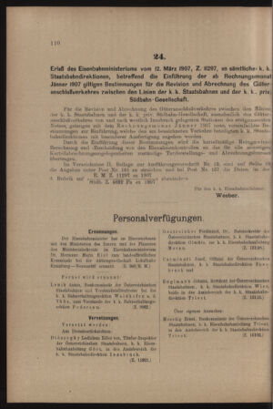 Verordnungs- und Anzeige-Blatt der k.k. General-Direction der österr. Staatsbahnen 19070316 Seite: 4