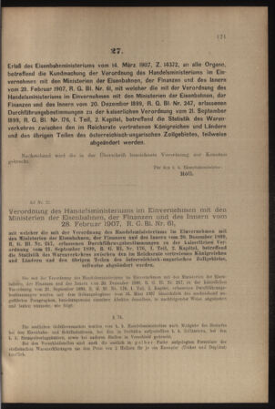 Verordnungs- und Anzeige-Blatt der k.k. General-Direction der österr. Staatsbahnen 19070330 Seite: 3