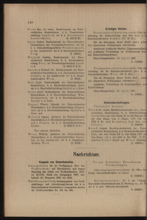 Verordnungs- und Anzeige-Blatt der k.k. General-Direction der österr. Staatsbahnen 19070406 Seite: 4