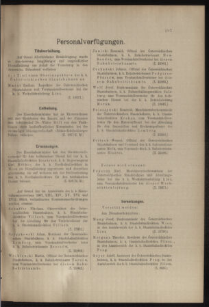 Verordnungs- und Anzeige-Blatt der k.k. General-Direction der österr. Staatsbahnen 19070504 Seite: 11