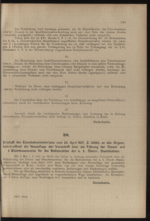 Verordnungs- und Anzeige-Blatt der k.k. General-Direction der österr. Staatsbahnen 19070504 Seite: 9