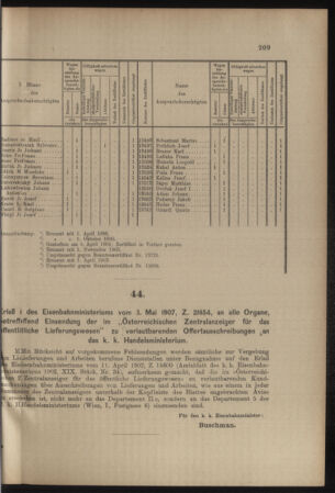 Verordnungs- und Anzeige-Blatt der k.k. General-Direction der österr. Staatsbahnen 19070518 Seite: 3