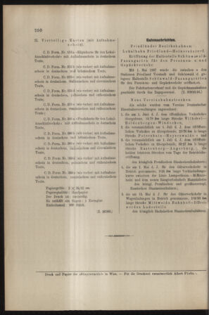 Verordnungs- und Anzeige-Blatt der k.k. General-Direction der österr. Staatsbahnen 19070628 Seite: 6