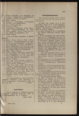 Verordnungs- und Anzeige-Blatt der k.k. General-Direction der österr. Staatsbahnen 19070713 Seite: 5