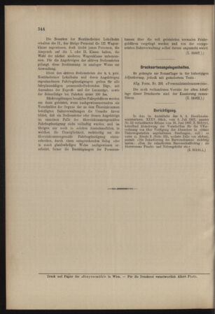 Verordnungs- und Anzeige-Blatt der k.k. General-Direction der österr. Staatsbahnen 19070713 Seite: 6