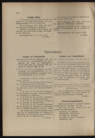 Verordnungs- und Anzeige-Blatt der k.k. General-Direction der österr. Staatsbahnen 19070817 Seite: 10