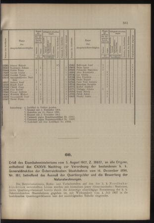 Verordnungs- und Anzeige-Blatt der k.k. General-Direction der österr. Staatsbahnen 19070817 Seite: 3