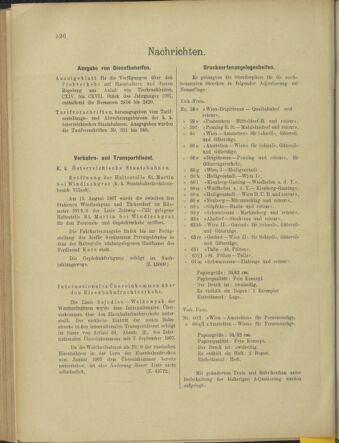 Verordnungs- und Anzeige-Blatt der k.k. General-Direction der österr. Staatsbahnen 19070824 Seite: 6