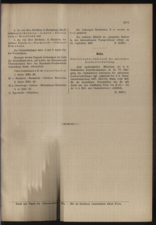 Verordnungs- und Anzeige-Blatt der k.k. General-Direction der österr. Staatsbahnen 19070831 Seite: 7