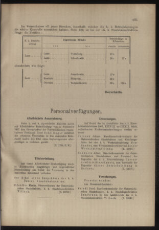 Verordnungs- und Anzeige-Blatt der k.k. General-Direction der österr. Staatsbahnen 19070921 Seite: 7