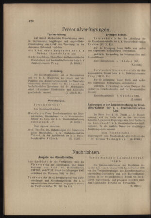 Verordnungs- und Anzeige-Blatt der k.k. General-Direction der österr. Staatsbahnen 19070928 Seite: 2