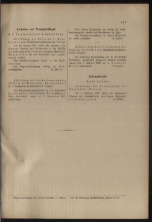 Verordnungs- und Anzeige-Blatt der k.k. General-Direction der österr. Staatsbahnen 19071005 Seite: 9