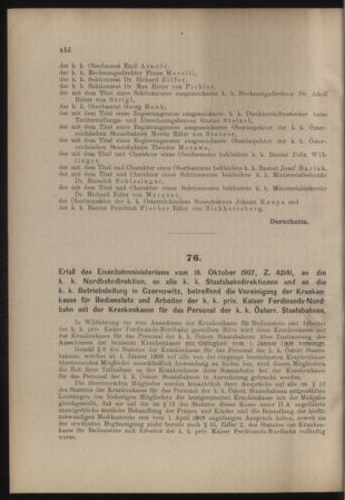 Verordnungs- und Anzeige-Blatt der k.k. General-Direction der österr. Staatsbahnen 19071026 Seite: 2