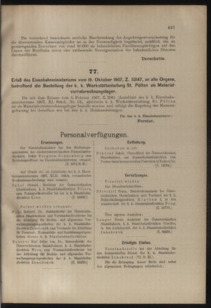 Verordnungs- und Anzeige-Blatt der k.k. General-Direction der österr. Staatsbahnen 19071026 Seite: 3