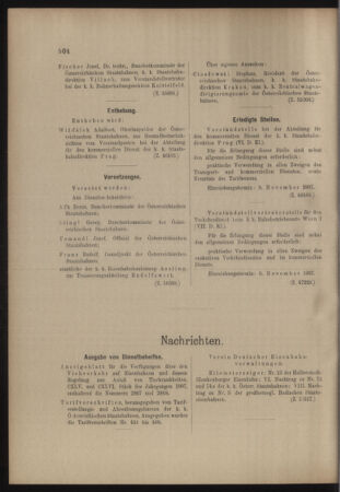 Verordnungs- und Anzeige-Blatt der k.k. General-Direction der österr. Staatsbahnen 19071102 Seite: 10