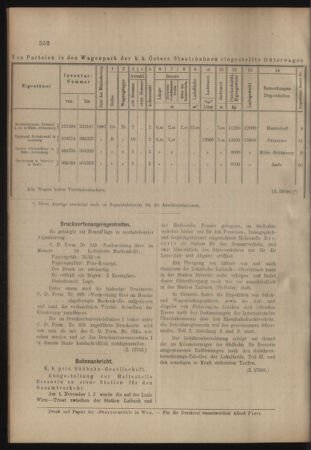 Verordnungs- und Anzeige-Blatt der k.k. General-Direction der österr. Staatsbahnen 19071109 Seite: 6