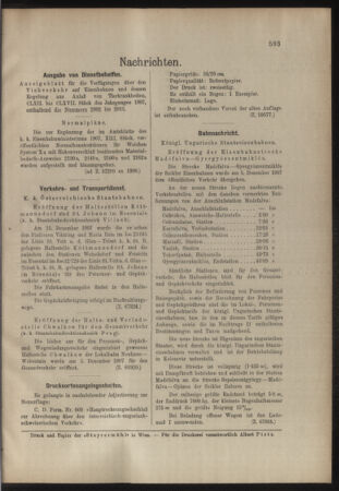 Verordnungs- und Anzeige-Blatt der k.k. General-Direction der österr. Staatsbahnen 19071221 Seite: 9