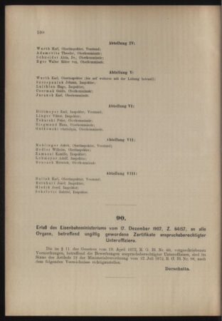 Verordnungs- und Anzeige-Blatt der k.k. General-Direction der österr. Staatsbahnen 19071231 Seite: 4