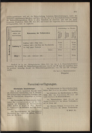 Verordnungs- und Anzeige-Blatt der k.k. General-Direction der österr. Staatsbahnen 19071231 Seite: 7