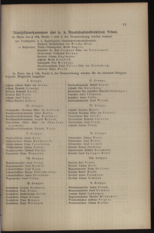 Verordnungs- und Anzeige-Blatt der k.k. General-Direction der österr. Staatsbahnen 19080104 Seite: 13