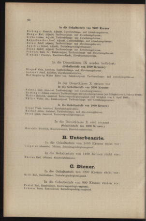 Verordnungs- und Anzeige-Blatt der k.k. General-Direction der österr. Staatsbahnen 19080104 Seite: 28